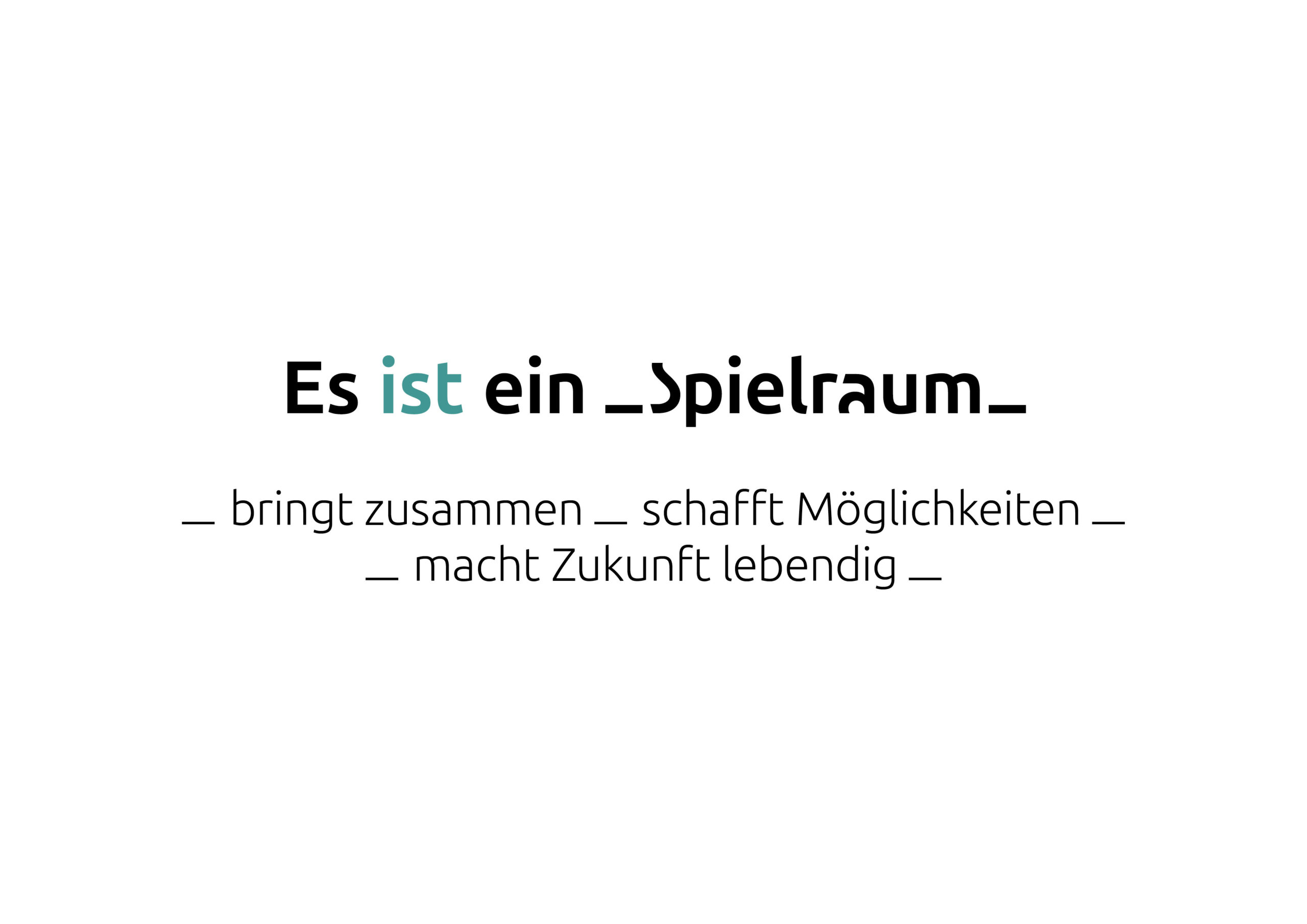 Text über Spielraum und Zukunftsvisionen in Deutsch