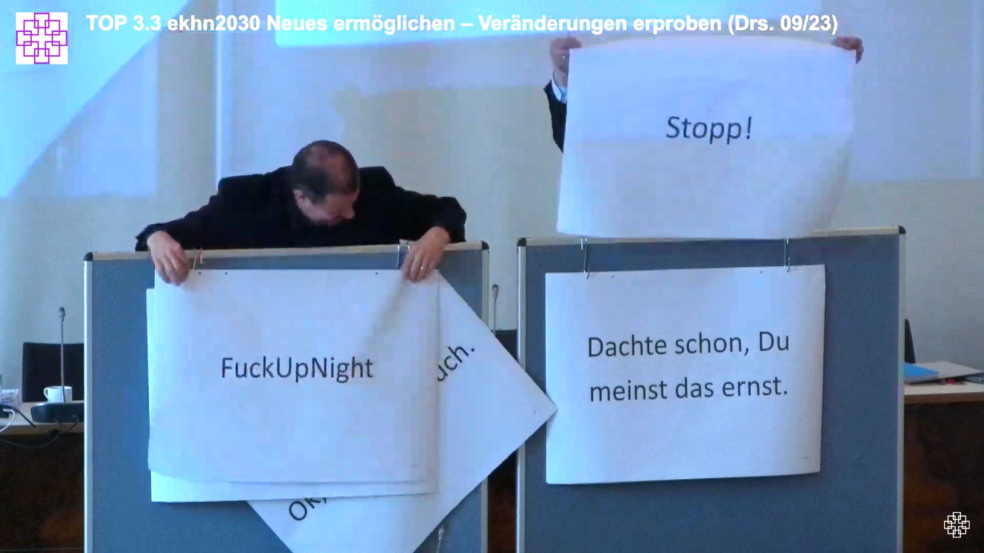Szene aus der Synode